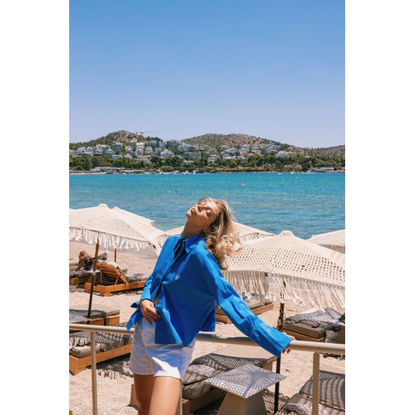 THE VATHY BLUE SIGNATURE SHIRT