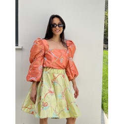 SABBINE TAFFETA BLOUSE